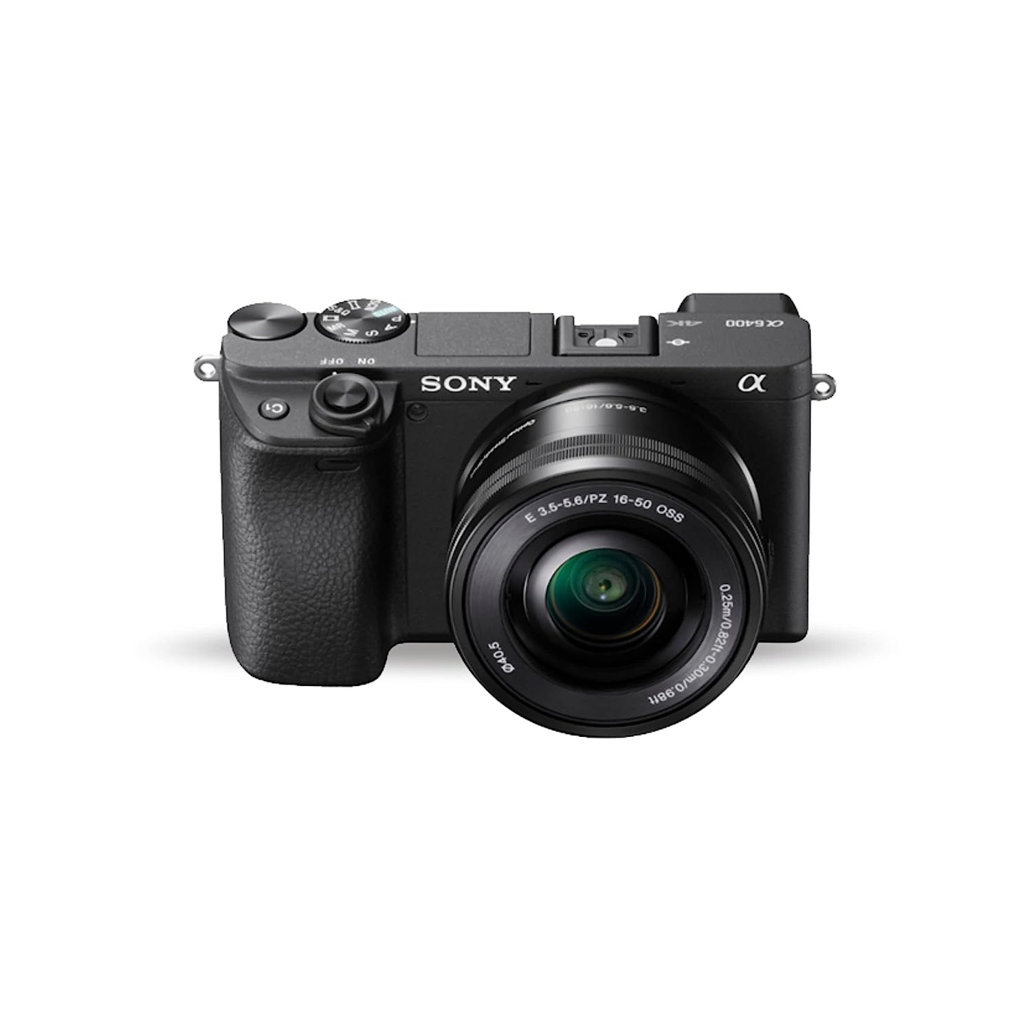 Sony Alpha Focus, with Tiltable – Optical Lens 16-50mm Camera with 4K – Eye Vlogging 2X Real-Time ILCE-6400L Sensor, Zoom Camera, LCD, Bag Power Black (APS-C Mirrorless (Black) Free 24.2MP Zoom) Auto